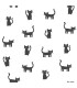 4060-138928 - Delia Black Kitty Wallpaper by Chesapeake