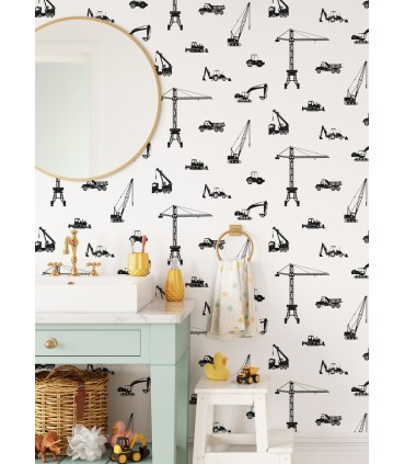 4060-139263 - Eowyn Black Cranes Wallpaper by Chesapeake