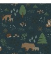 4060-139248 - Finola Dark Blue Bears Wallpaper by Chesapeake