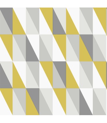 4060-138921 - Inez Mustard Geometric Wallpaper by Chesapeake