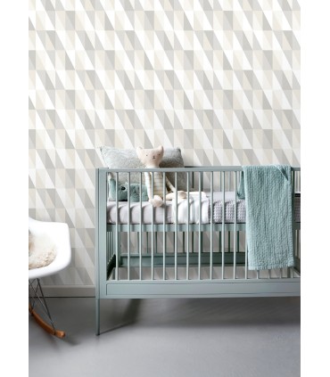 4060-138922 - Inez Nuetral Geometric Wallpaper by Chesapeake