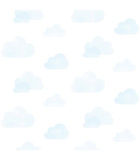 4060-138930 - Irie Blue Clouds Wallpaper by Chesapeake