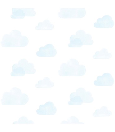 4060-138930 - Irie Blue Clouds Wallpaper by Chesapeake