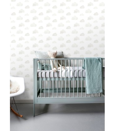 4060-138945 - Irie Grey Clouds Wallpaper by Chesapeake