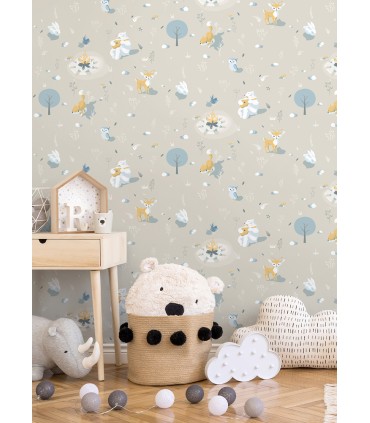 4060-31307 - Jesper Beige Campfire Wallpaper by Chesapeake