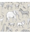 4060-139270 - Kenji Taupe Safari Wallpaper by Chesapeake