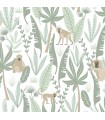 4060-139071 - Kiki Light Green Monkeys Wallpaper by Chesapeake