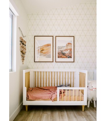 4060-347682 - Leda Metallic Geometric Wallpaper by Chesapeake