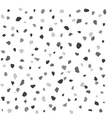 4060-139034 - Ona Charcoal Terrazzo Wallpaper by Chesapeake