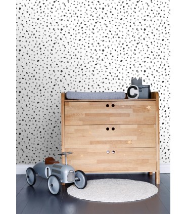 4060-139034 - Ona Charcoal Terrazzo Wallpaper by Chesapeake