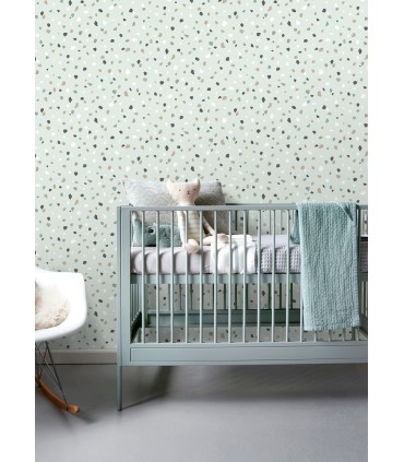 4060-139036 - Ona Mint Terrazzo Wallpaper by Chesapeake