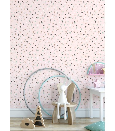 4060-139035 - Ona Pink Terrazzo Wallpaper by Chesapeake