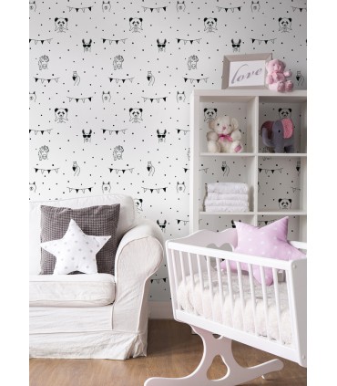 4060-381382 - Orlow Black Llama Wallpaper by Chesapeake