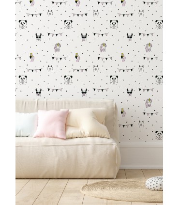 4060-381381 - Orlow Pink Llama Wallpaper by Chesapeake