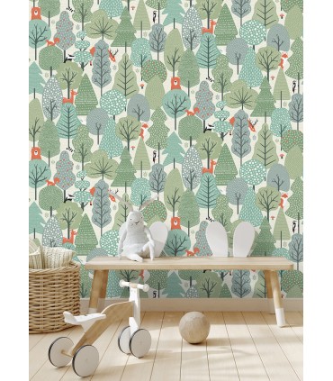 4060-51604 - Quillen Green Forest Wallpaper by Chesapeake