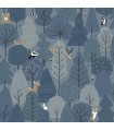 4060-51601 - Quillen Indigo Forest Wallpaper by Chesapeake