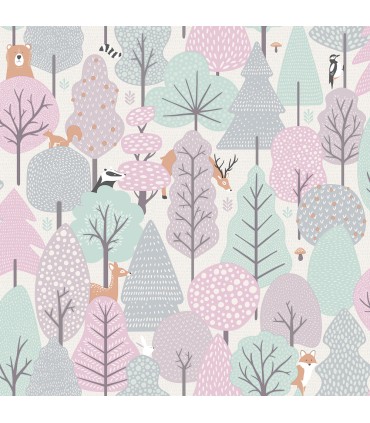 4060-51603 - Quillen Pink Forest Wallpaper by Chesapeake