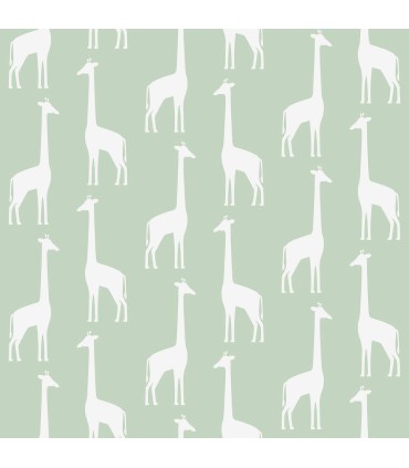 4060-139058 - Vivi Sage Giraffe Wallpaper by Chesapeake