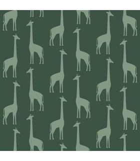 4060-139061 - Vivi Teal Giraffe Wallpaper by Chesapeake