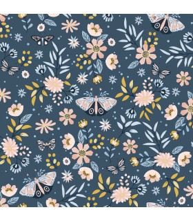4060-58101 - Zev Blue Butterfly Wallpaper by Chesapeake