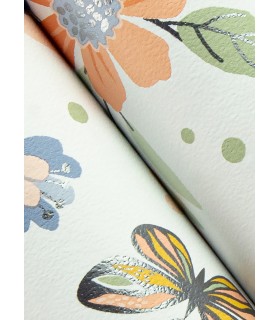 4060-58105 - Zev Coral Butterfly Wallpaper by Chesapeake