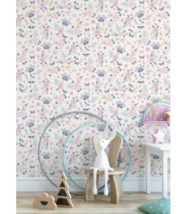 4060-58103 - Zev Pink Butterfly Wallpaper by Chesapeake