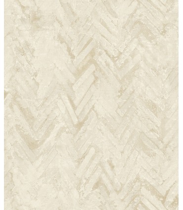 4105-86613 - Amesemi Cream Distressed Herringbone Wallpaper by A Street