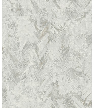 4105-86610 - Amesemi Light Grey Distressed Herringbone Wallpaper by A Street