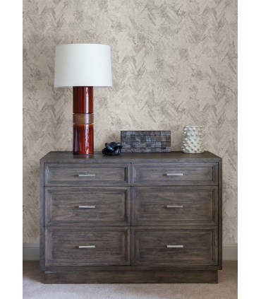 4105-86610 - Amesemi Light Grey Distressed Herringbone Wallpaper by A Street