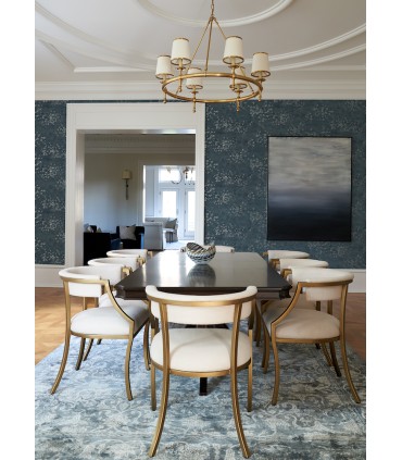 4105-86429 - Arian Blue Inkburst Wallpaper by A Street