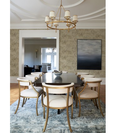 4105-86430 - Arian Gold Inkburst Wallpaper by A Street