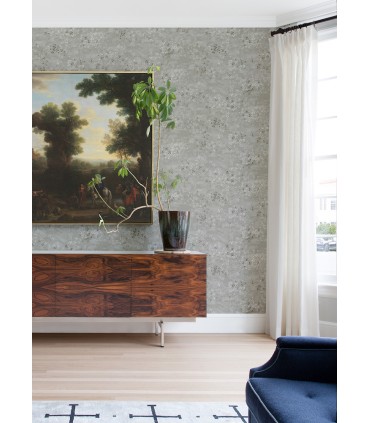 4105-86427 - Arian Silver Inkburst Wallpaper by A Street