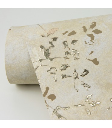 4105-86430 - Arian Gold Inkburst Wallpaper by A Street