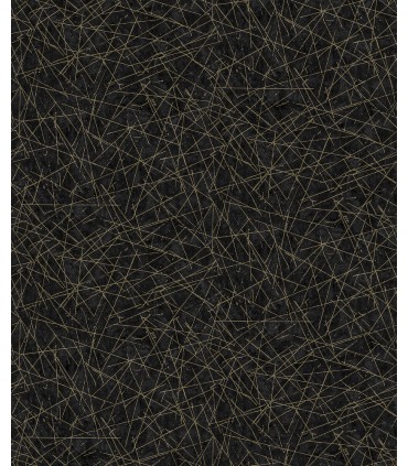 4105-86635 - Bulan Black Abstract Lines Wallpaper by A Street