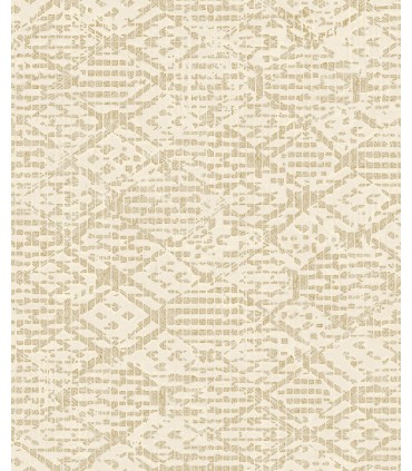 4105-86622 - Helene Gold Glitter Geometric Wallpaper by A Street
