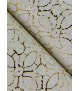 4105-86663 - Khauta Champagne Floral Geometric Wallpaper by A Street