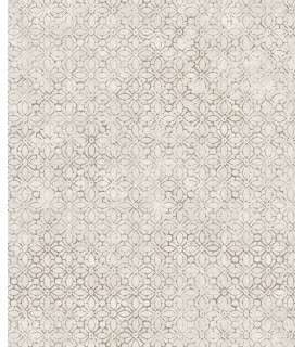 4105-86666 - Khauta Silver Floral Geometric Wallpaper by A Street