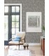 4105-86606 - Kintana Pewter Abstract Trellis Wallpaper by A Street