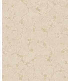 4105-86649 - Mahina Gold Floral Vine Wallpaper by A Street