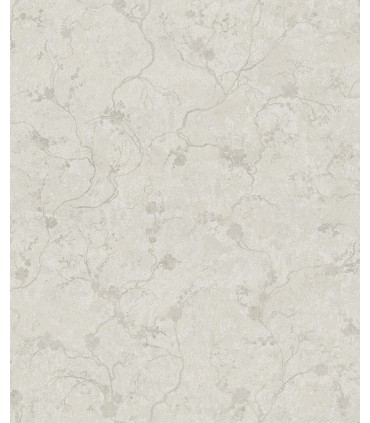 4105-86651 - Mahina Silver Floral Vine Wallpaper by A Street