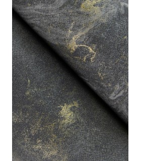 4105-86619 - Meness Black Metallic Marbling Wallpaper by A Street