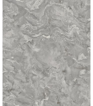 4105-86618 - Meness Grey Metallic Marbling Wallpaper by A Street