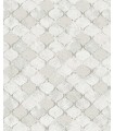 4105-86608 - Pilak Silver Ogee Tile Wallpaper by A Street