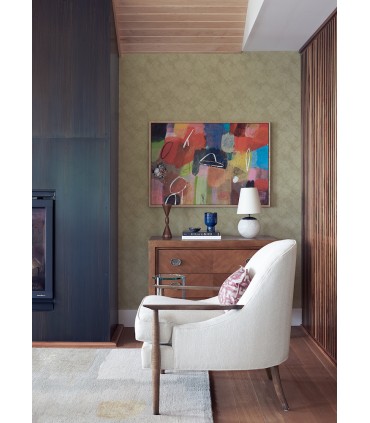 4105-86653 - Rauta Gold Hexagon Tile Wallpaper by A Street