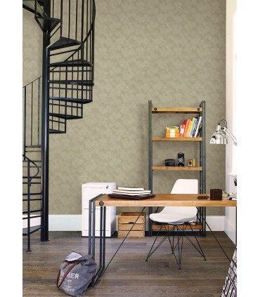 4105-86653 - Rauta Gold Hexagon Tile Wallpaper by A Street