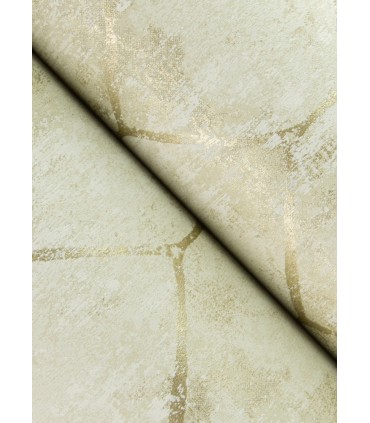 4105-86653 - Rauta Gold Hexagon Tile Wallpaper by A Street