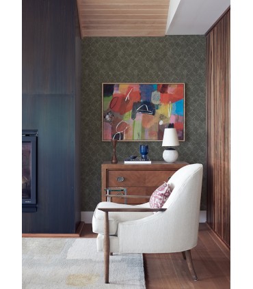 4105-86654 - Rauta Pewter Hexagon Tile Wallpaper by A Street