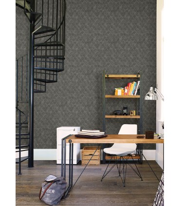 4105-86654 - Rauta Pewter Hexagon Tile Wallpaper by A Street