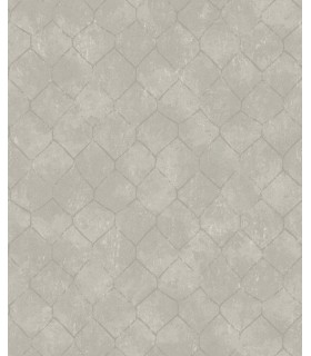 4105-86656 - Rauta Silver Hexagon Tile Wallpaper by A Street