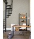 4105-86656 - Rauta Silver Hexagon Tile Wallpaper by A Street
